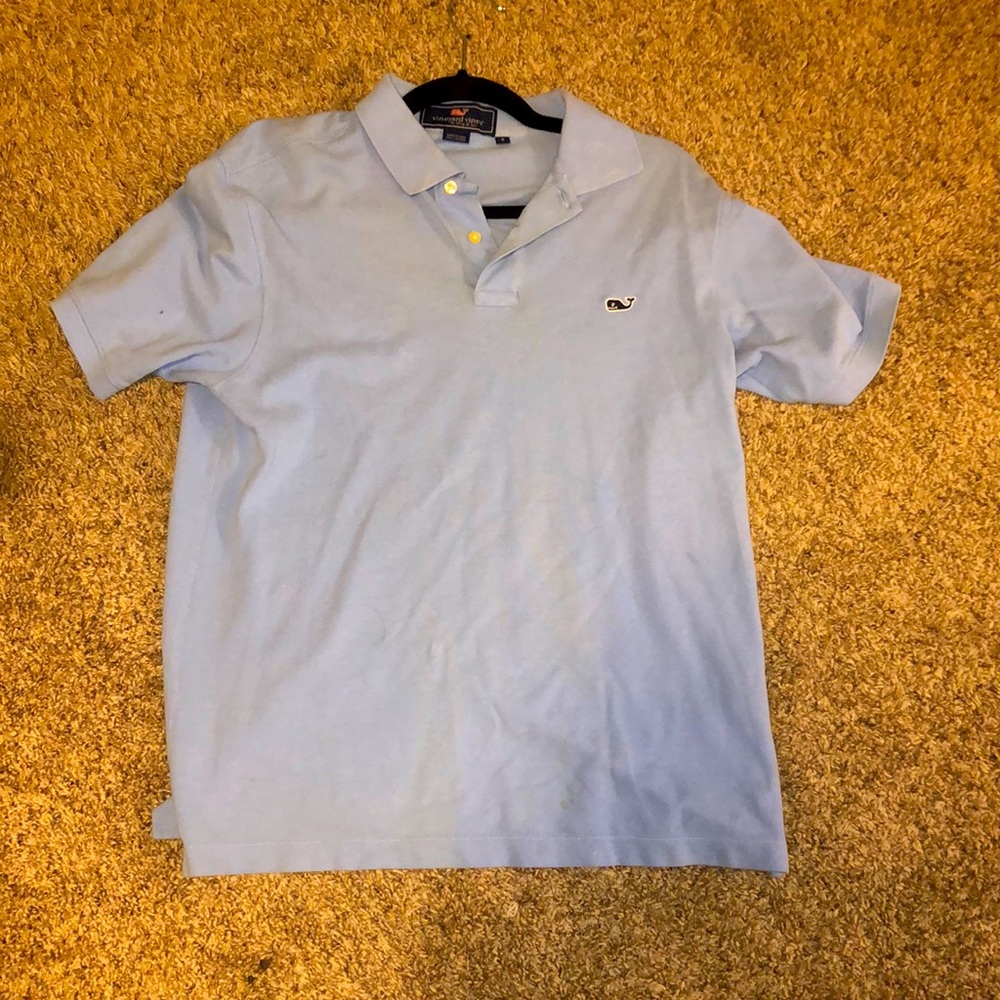 Vineyard Vines Baby Blue Classic Polo